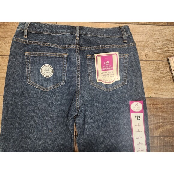 Bobbie Brooks Women's Jeans Sz 6 Average 30 X 31 Stretch Blue Denim NWT - Picture 2 of 6